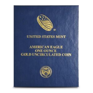 Buy 1 oz Burnished American Gold Eagle Coin (Random Year, Box + CoA)