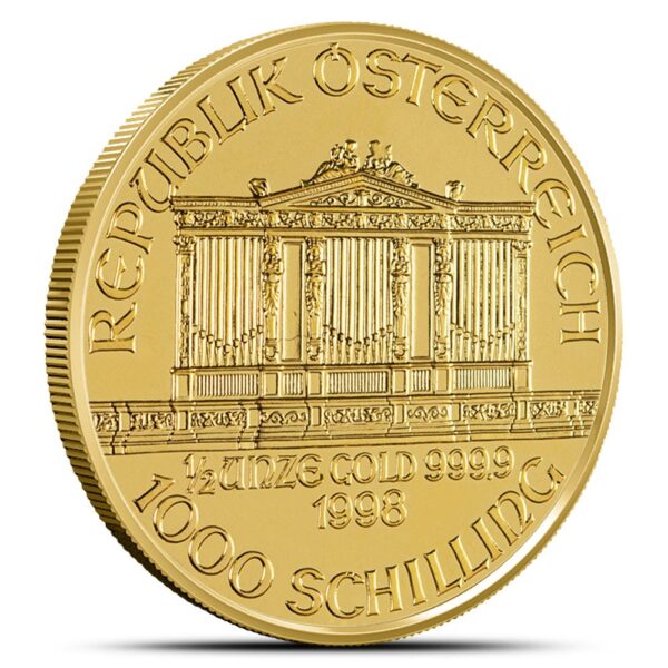 1/2 oz Austrian Gold Philharmonic Coin (Random Year, BU) - Image 2