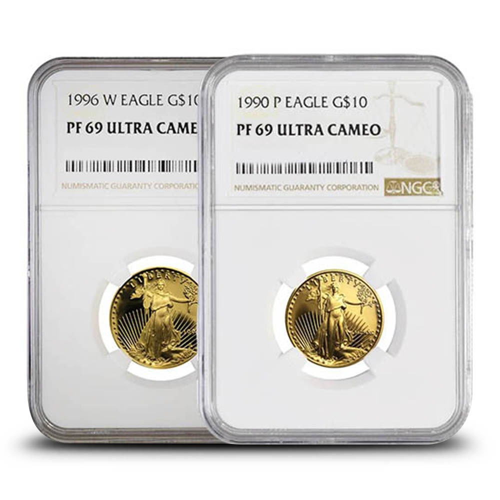 1/4 oz Proof American Gold Eagle Coi