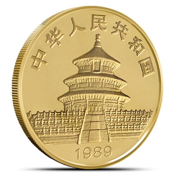 1989 1 oz Chinese Gold Panda Coin (Large Date, Sealed) - Image 2