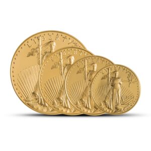 2004-W 4-Coin Proof American Gold Eagle Set (Box + CoA)