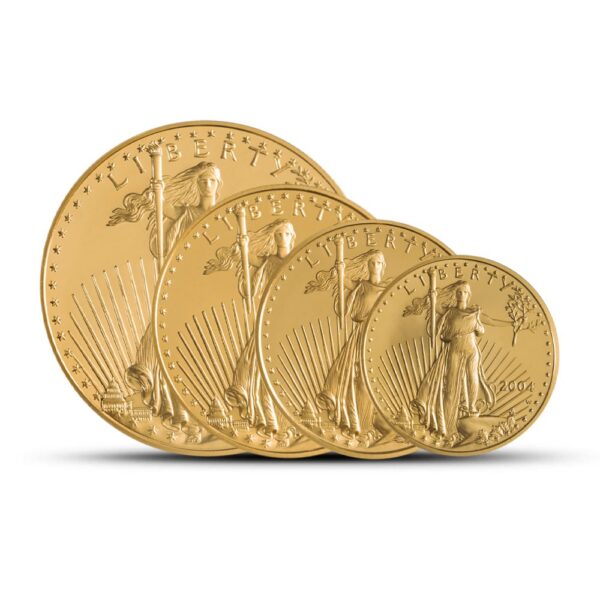 2004-W 4-Coin Proof American Gold Ea