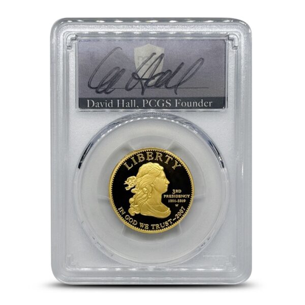 2013-W 1/2 oz US Mint First Spouse Edith Wilson Gold Coin PCGS MS70 (David Hall Signed Label) - Image 2