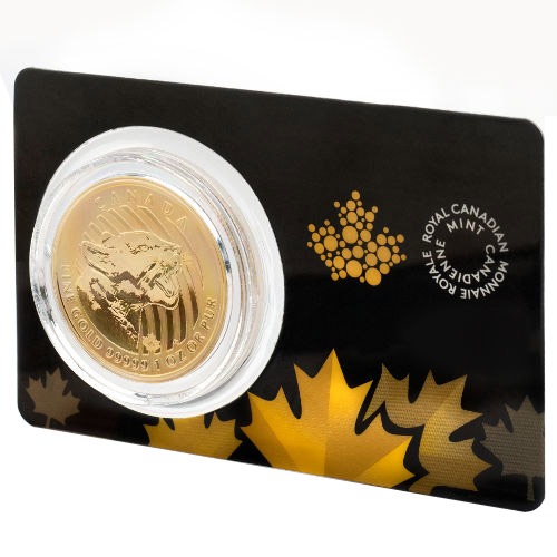 2015 1 oz Canadian Gold Growling Cougar Coin (BU w/ Assay) - Image 4