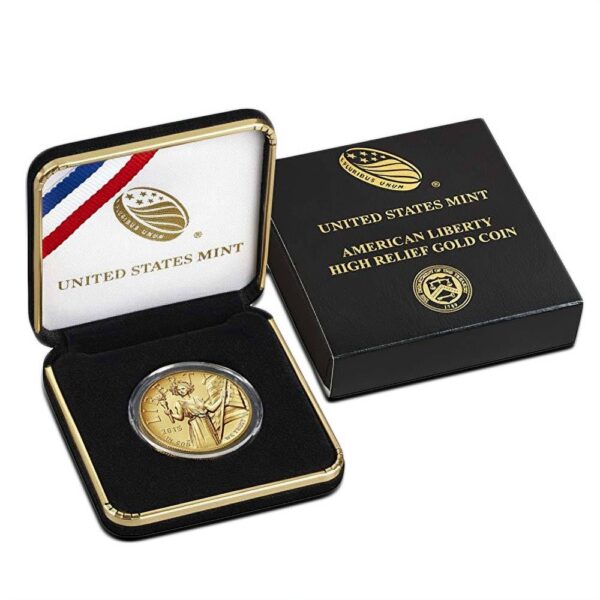 2015-W 1 oz American Liberty High Relief Gold Coin (Box + CoA) - Image 3