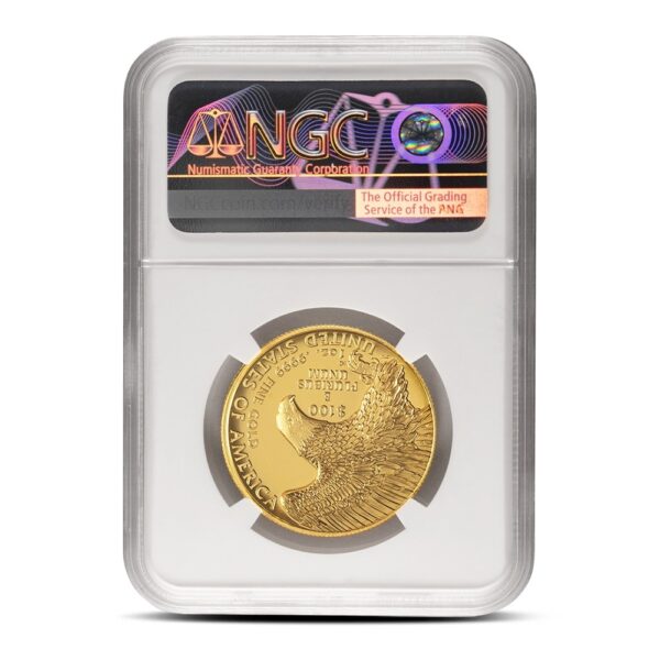 2019-W 1 oz Enhanced Finish High Relief American Liberty Gold Coin NGC SP70 (Varied Label) - Image 2