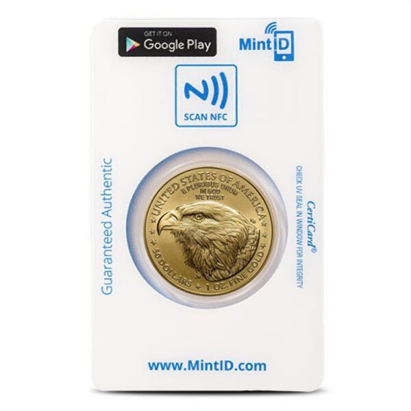 2021 1 oz American Gold Eagle Coin (MintID, AES-128 Encrypted, Type 2) - Image 3
