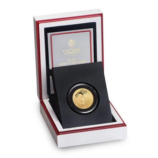 2022 1/4 oz Proof St. Helena Gold Una and The Lion Coin - Image 3