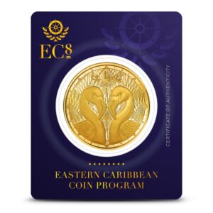 2024 1 oz EC8 Gold St. Lucia Flamingo Coin (BU)
