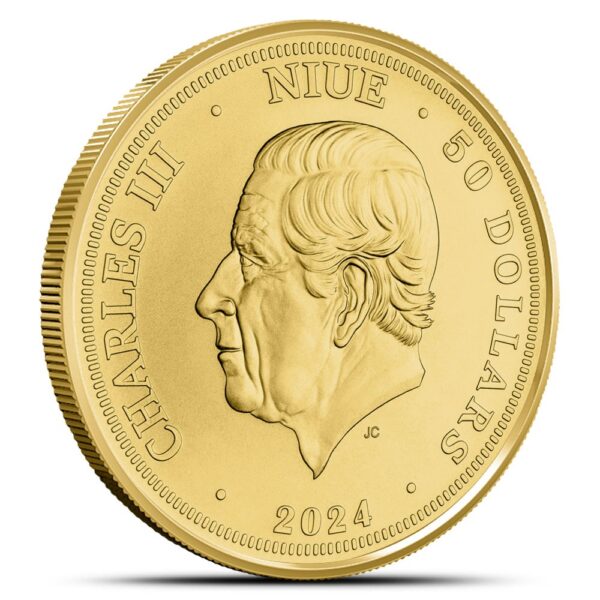 2024 1 oz Niue Gold Slovakia Eagle Coin (BU) - Image 2