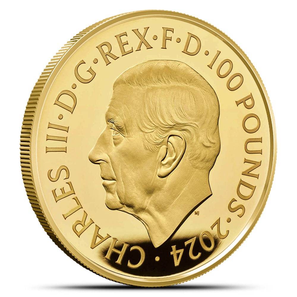 2024 1 oz Proof British Gold Year of the Dragon Coin (Box + CoA) - Image 2