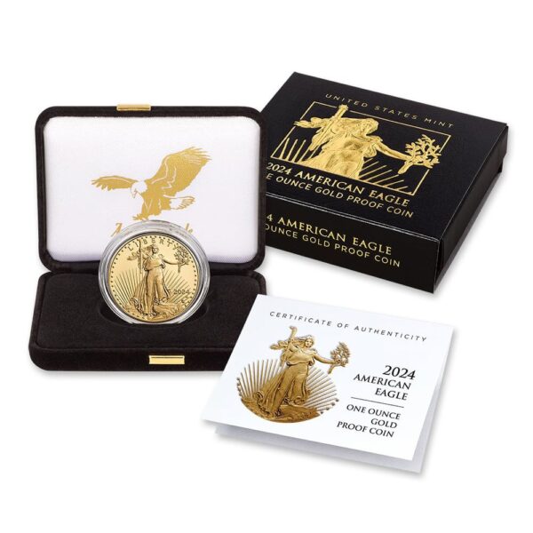 2024-W 1 oz Proof American Gold Eagle Coin (Box + CoA) - Image 4