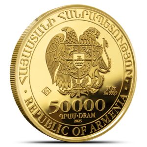 2025 1 oz Armenian Gold Noahs Ark Coin (BU)