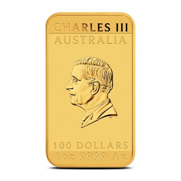 2025 1 oz Australian Rectangular Gold Dragon Coin (BU) - Image 2