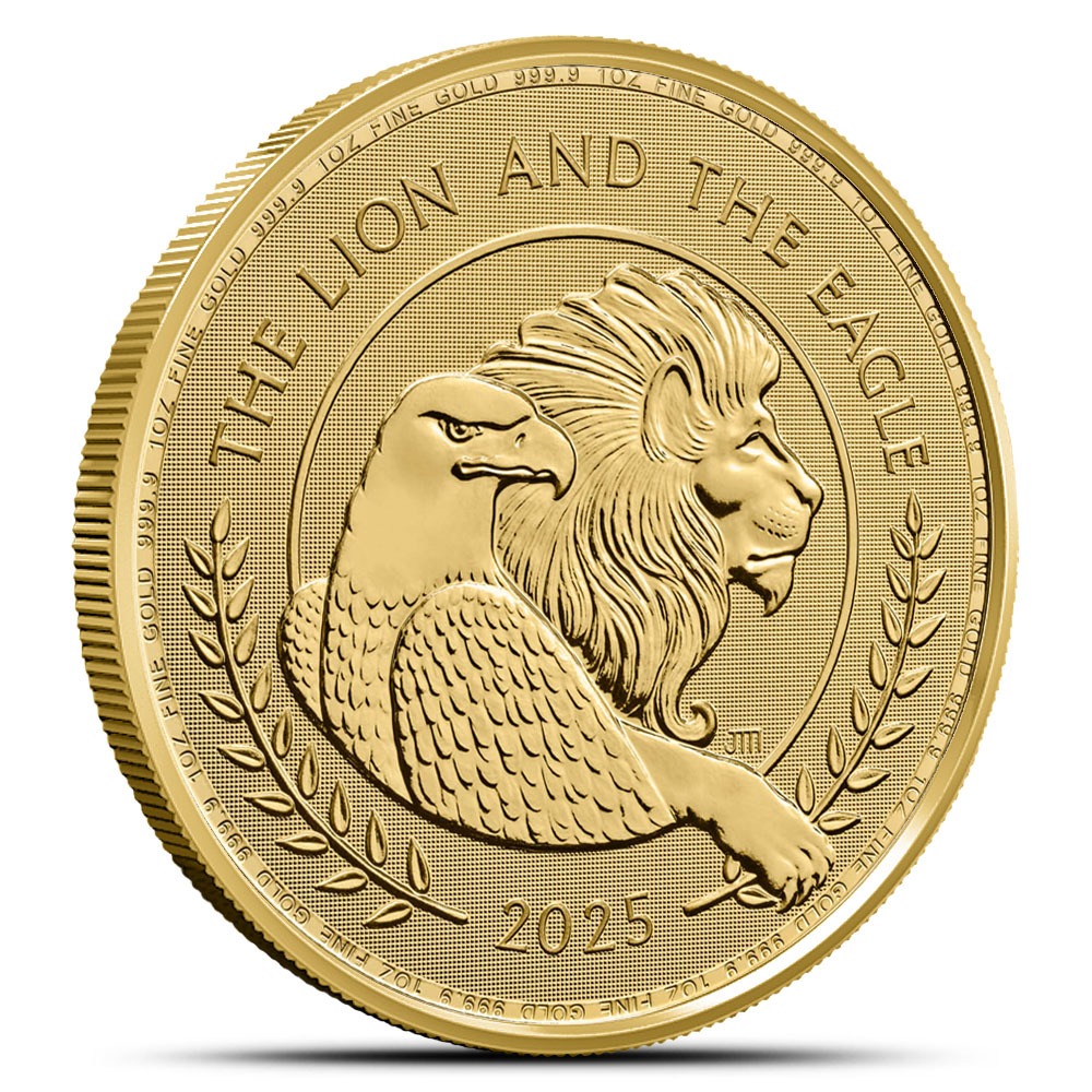 1 oz British Gold The Lion and The E