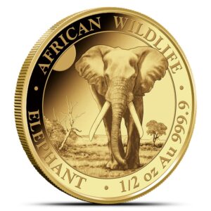 2025 1/2 oz Somalia Gold Elephant Co