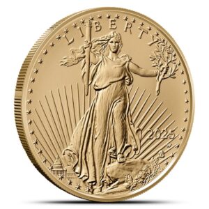 2025-W 1 oz Burnished American Gold Eagle Coin (Box + CoA)