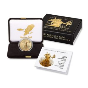 2025-W 1/2 oz Proof American Gold Eagle Coin (Box + CoA)