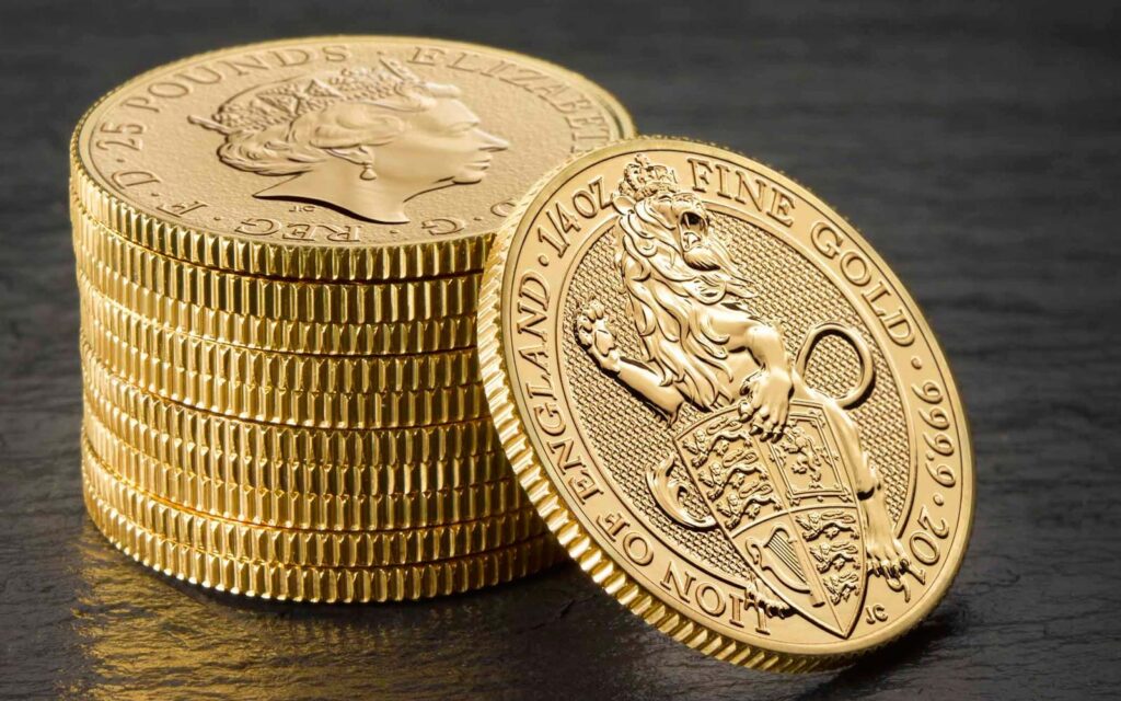 Gold Queen's Beasts