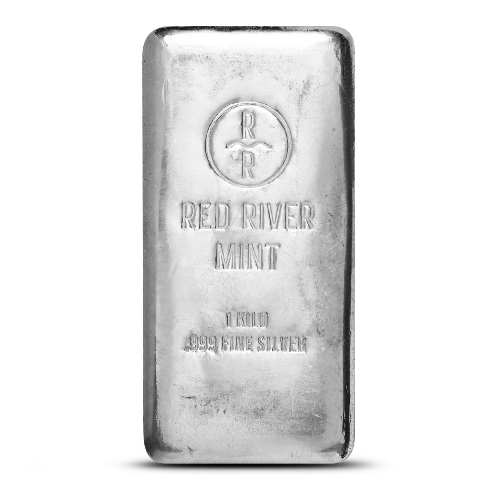 1 Kilo Red River Mint Cast Silver B