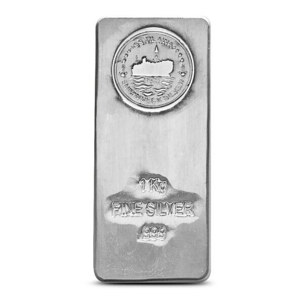 1 Kilo S.S. Tilawa Shipwreck Silver Bar (New) - Image 2