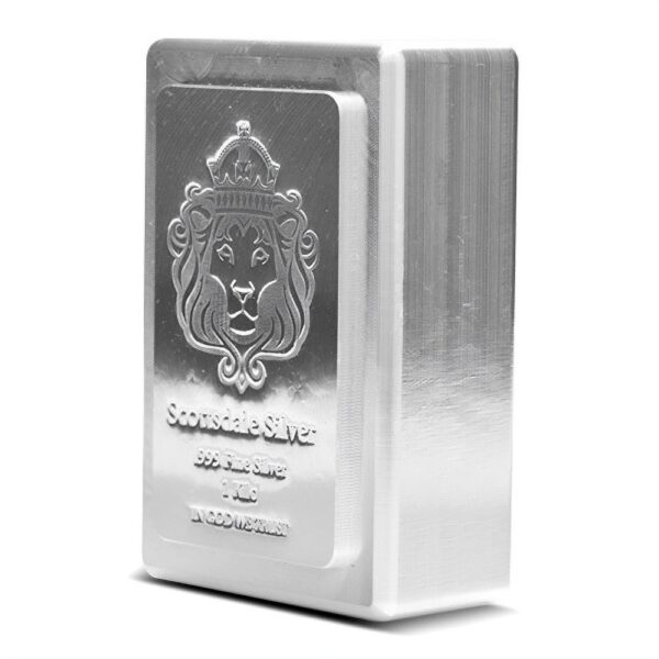 1 Kilo Scottsdale Stacker Silver Bar (New) - Image 4