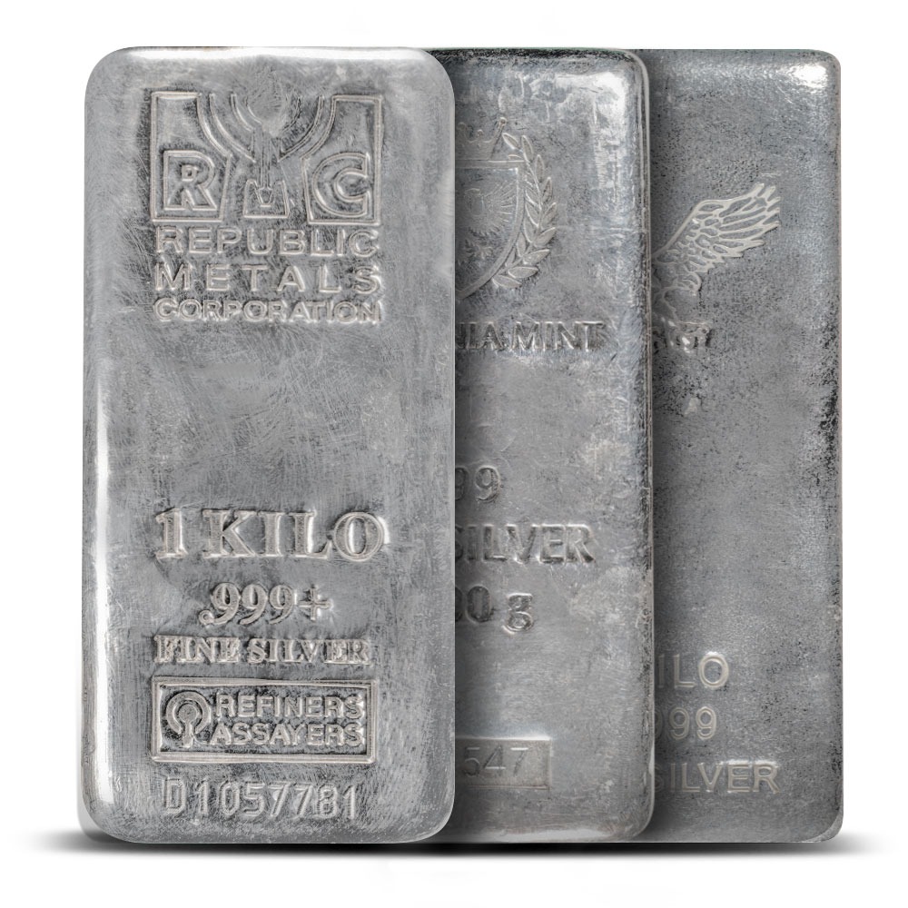 Buy 1 Kilo Silver Bars Online