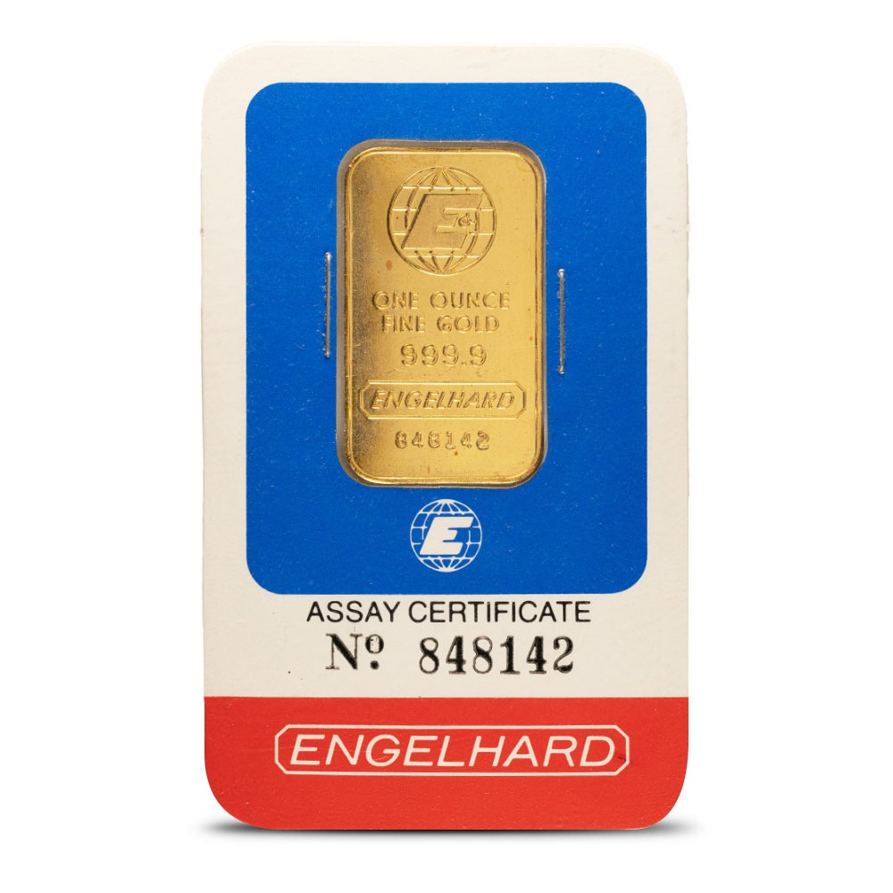 Buy 1 oz Engelhard Gold Bar