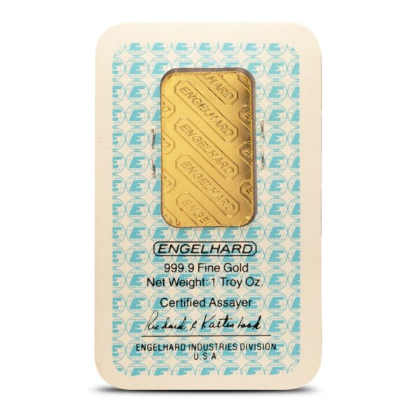 Buy 1 oz Engelhard Gold Bar (Random Design w/ Assay) - Image 2