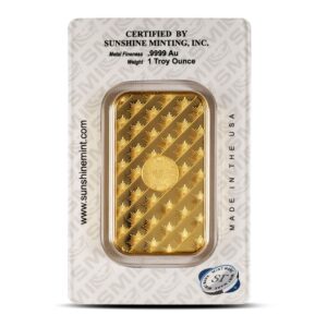 Buy 1 oz Sunshine Gold Bar (New w/ Assay, MintMark SI)