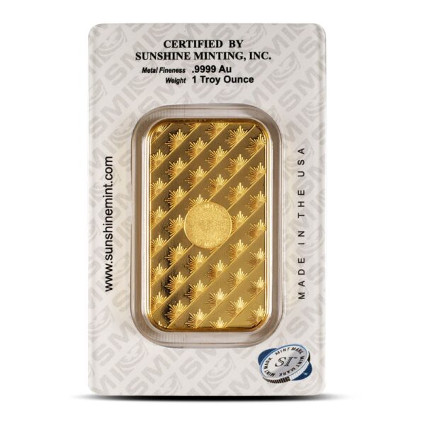 Buy 1 oz Sunshine Gold Bar (New w/ Assay, MintMark SI) - Image 2