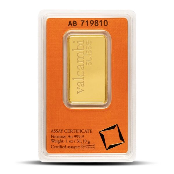 Buy 1 oz Valcambi Gold Bar (New w/ Assay) - Image 2