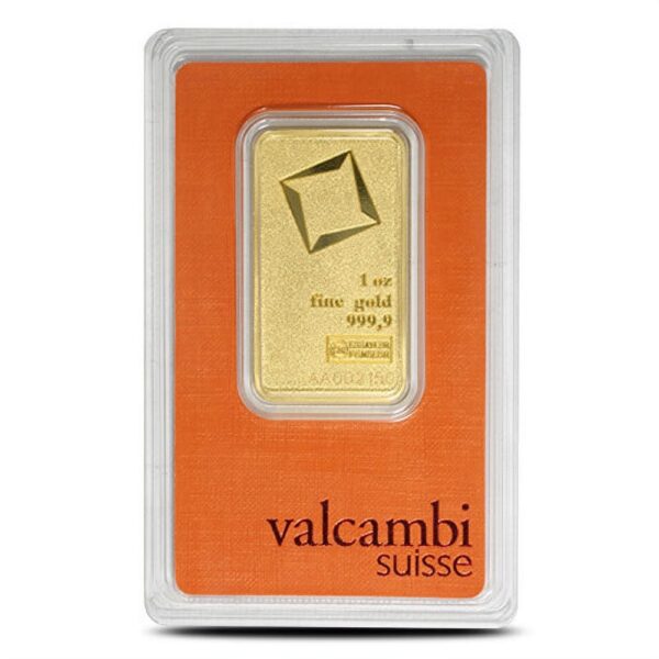 Buy 1 oz Valcambi Matte Gold Bar (New w/ Assay) - Image 2