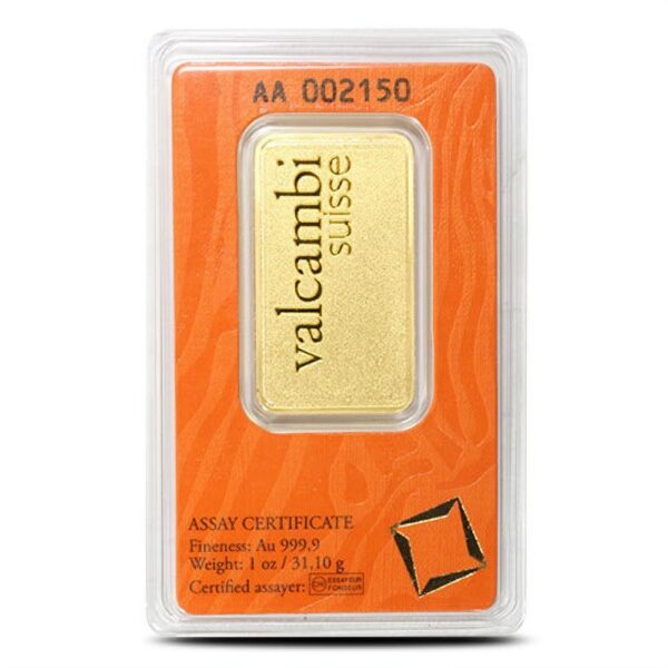 Buy 1 oz Valcambi Matte Gold Bar (New w/ Assay) - Image 3
