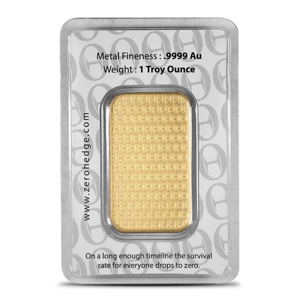 Buy 1 oz ZeroHedge Gold Bar (New w/ Assay) - Image 2