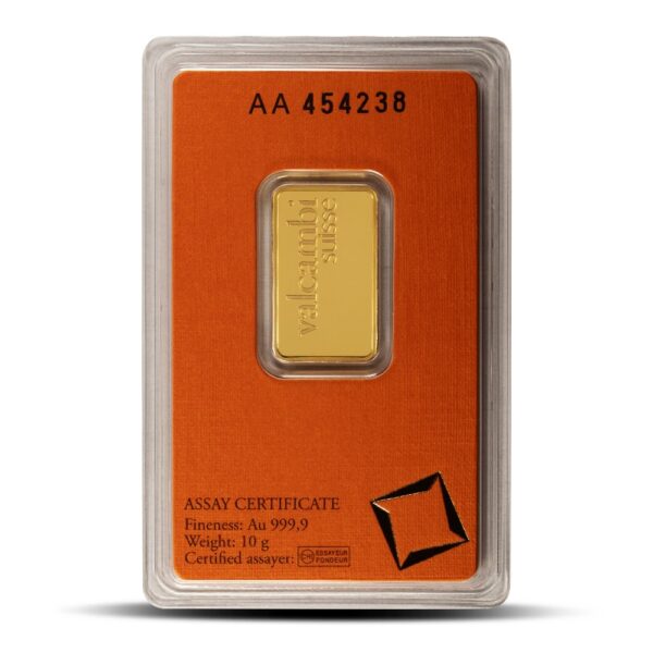 Buy 10 Gram Valcambi Gold Bar (New w/ Assay) - Image 2