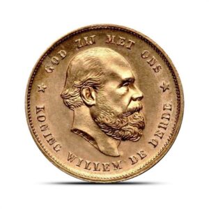 10 Guilders Gold Coin For Sale (King, BU)