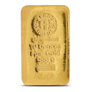 10 oz Argor Heraeus Cast Gold Bar