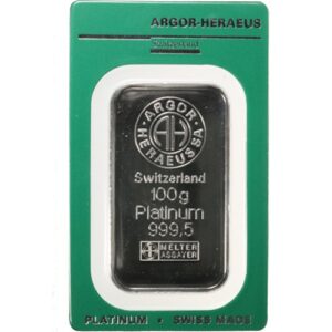 Buy 100 Gram Platinum Bars Online