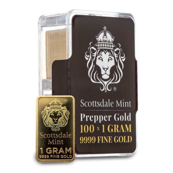 100 Gram Scottsdale Mint Gold Preppe