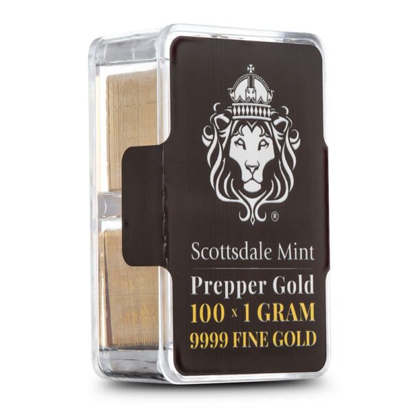 100 Gram Scottsdale Mint Gold Prepper Box (100 x 1g Bars) - Image 4