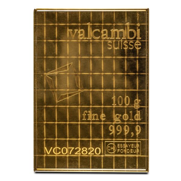Buy 100 Gram Valcambi Gold CombiBar (100x1g w/Assay) - Image 2