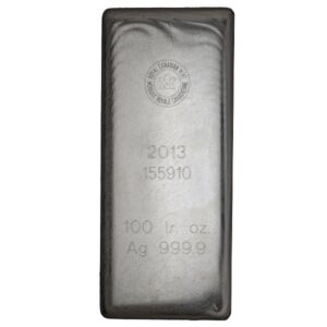 100 oz Royal Canadian Mint Silver B