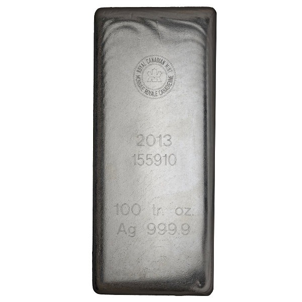 100 oz Royal Canadian Mint Silver B