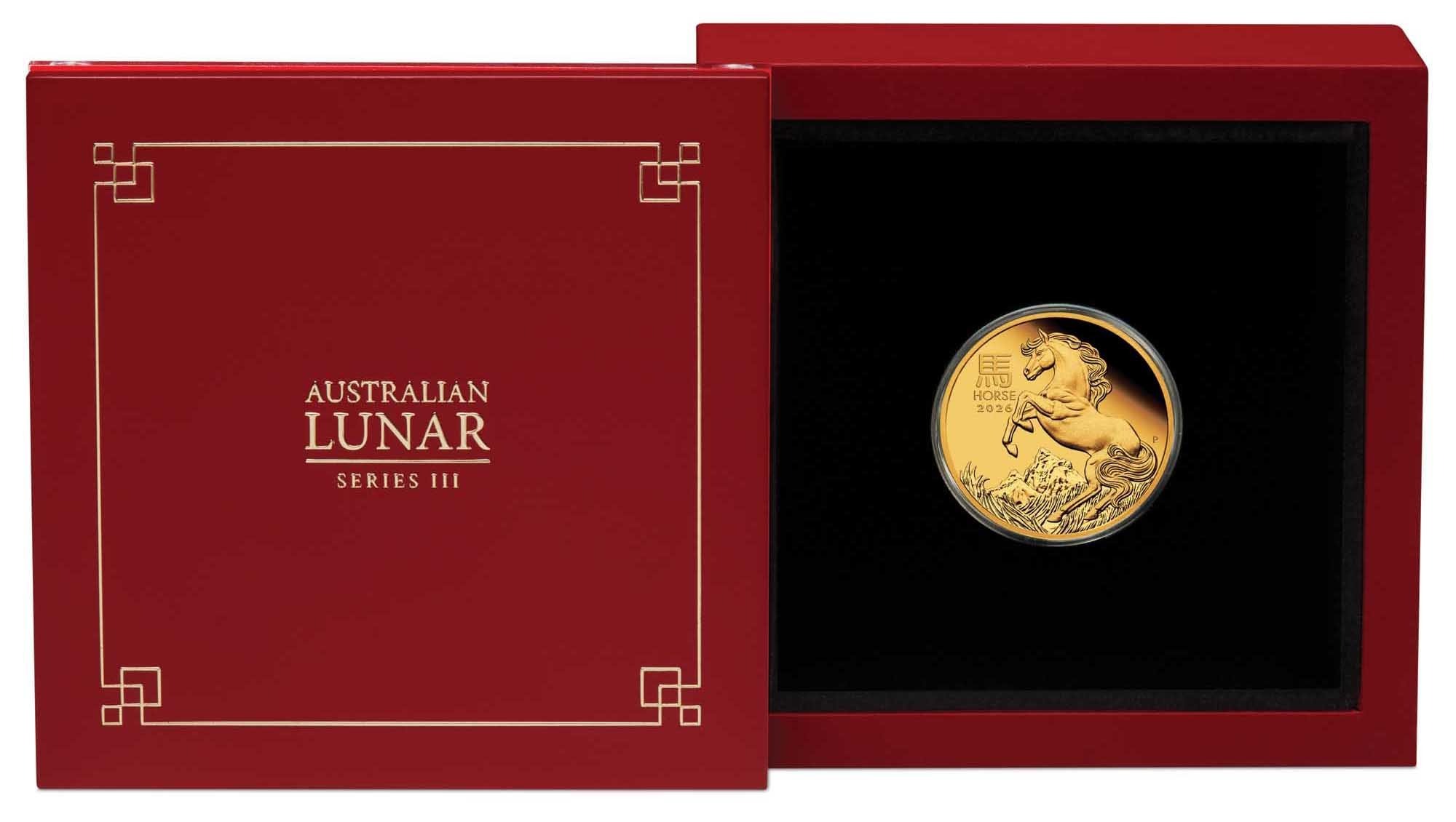 2026 1 oz Perth Mint Year of the Horse Gold Coin - Image 2