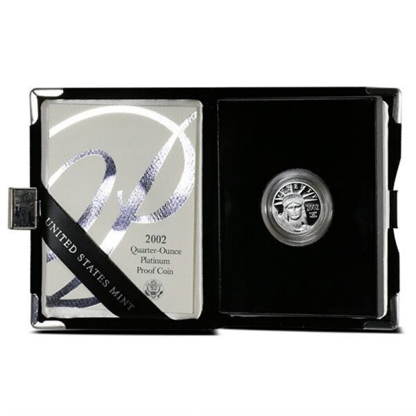 1/4 oz Proof American Platinum Eagle Coin (Random Year, Box + CoA) - Image 3