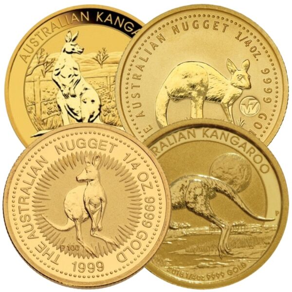 1/4 oz Australian Kangaroo Gold Nugg