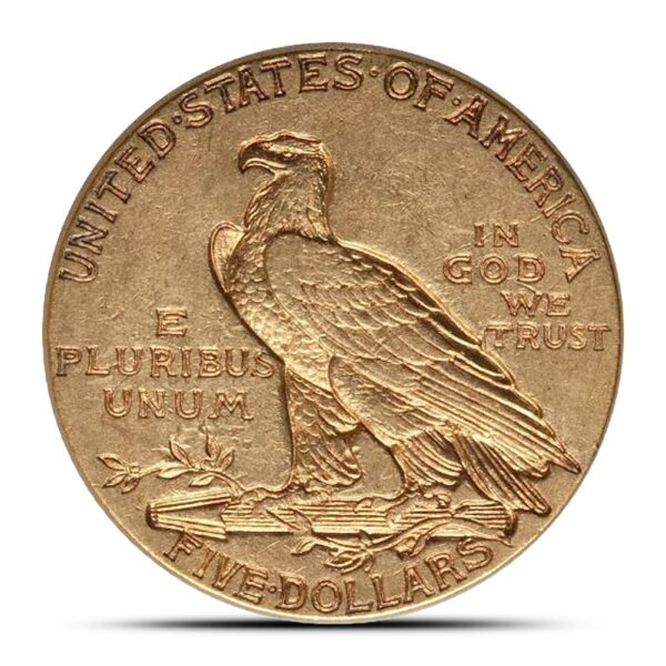 1910 Pre-33 $5 Indian Gold Half Eagle Coin (XF) - Image 2
