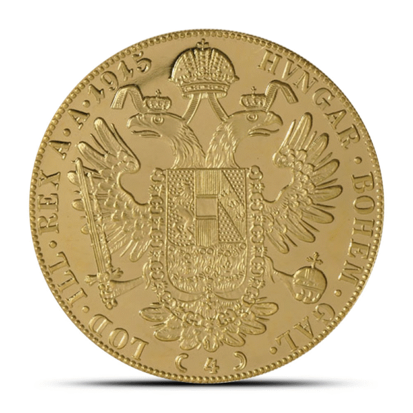 1915 4 Ducat Austrian/Dutch Gold Coin (AU+) - Image 2