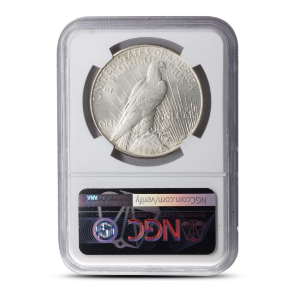 1935 Peace Silver Dollar Coin NGC MS64 - Image 2